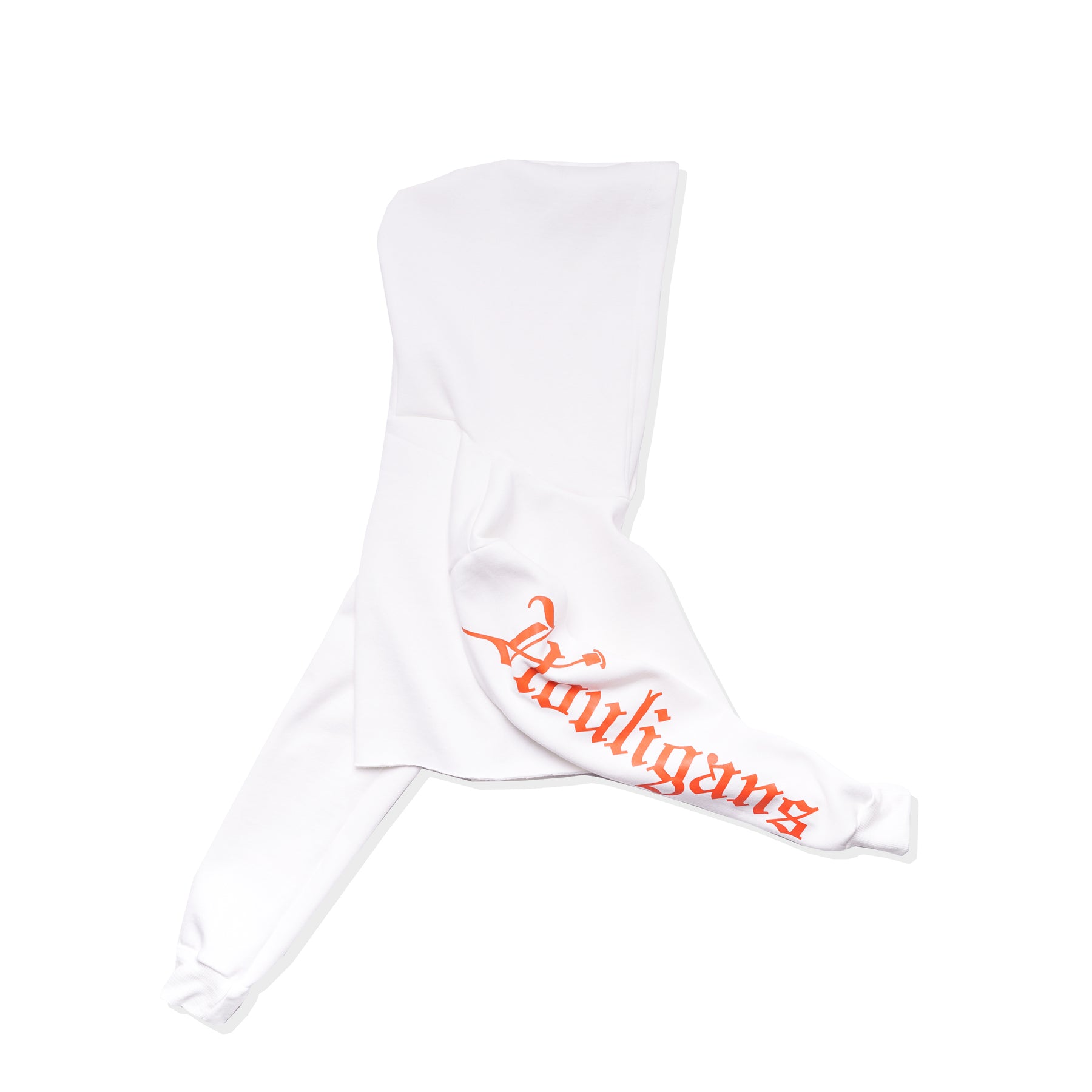 Houligan Crop Hoodie - White